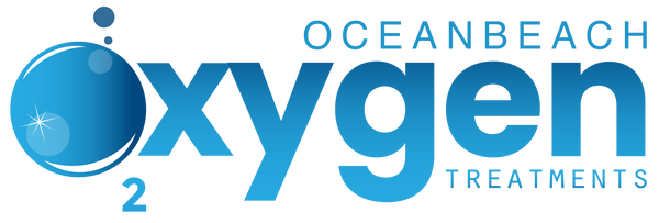 Oceanbeach Oxygen Treatments logo, offering HOCATT sauna and PEMF therapy for wellness and recovery.